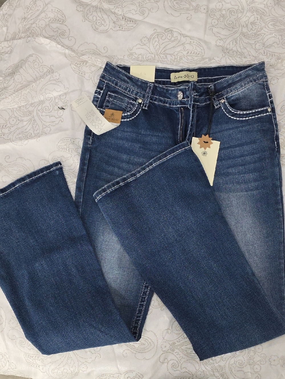 Soho Blue Boot Cut Stretch Jeans